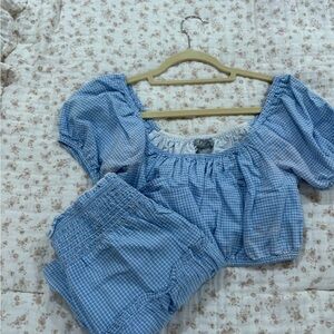 Brandy Melville Blue Gingham Dress